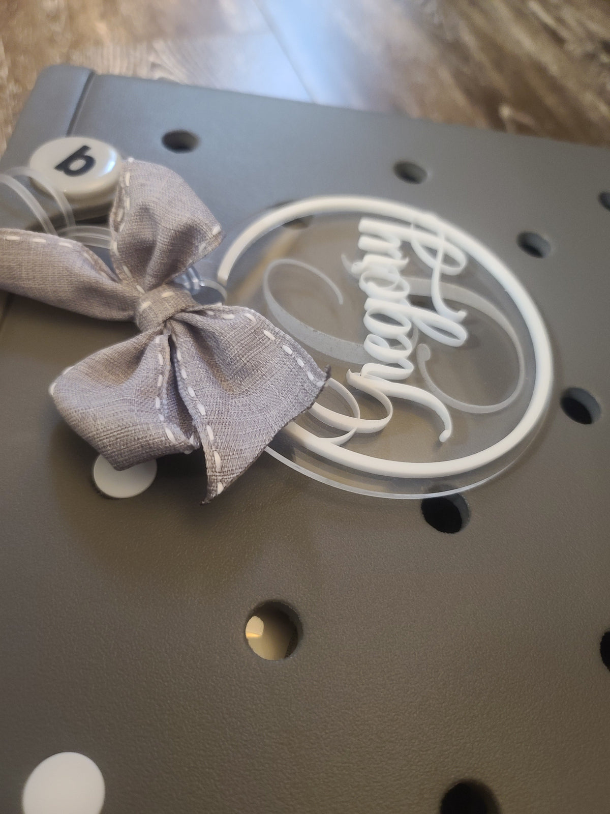 Personalized Acrylic Bag Charm and Name Tag