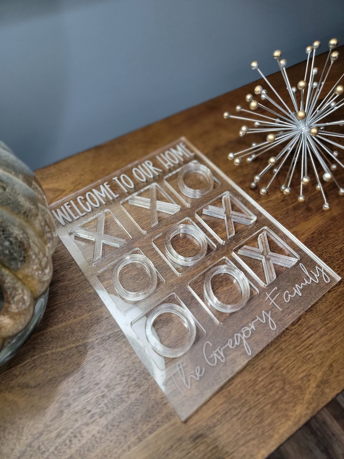 Personalized Acrylic Family Tic-Tac-Toe Set