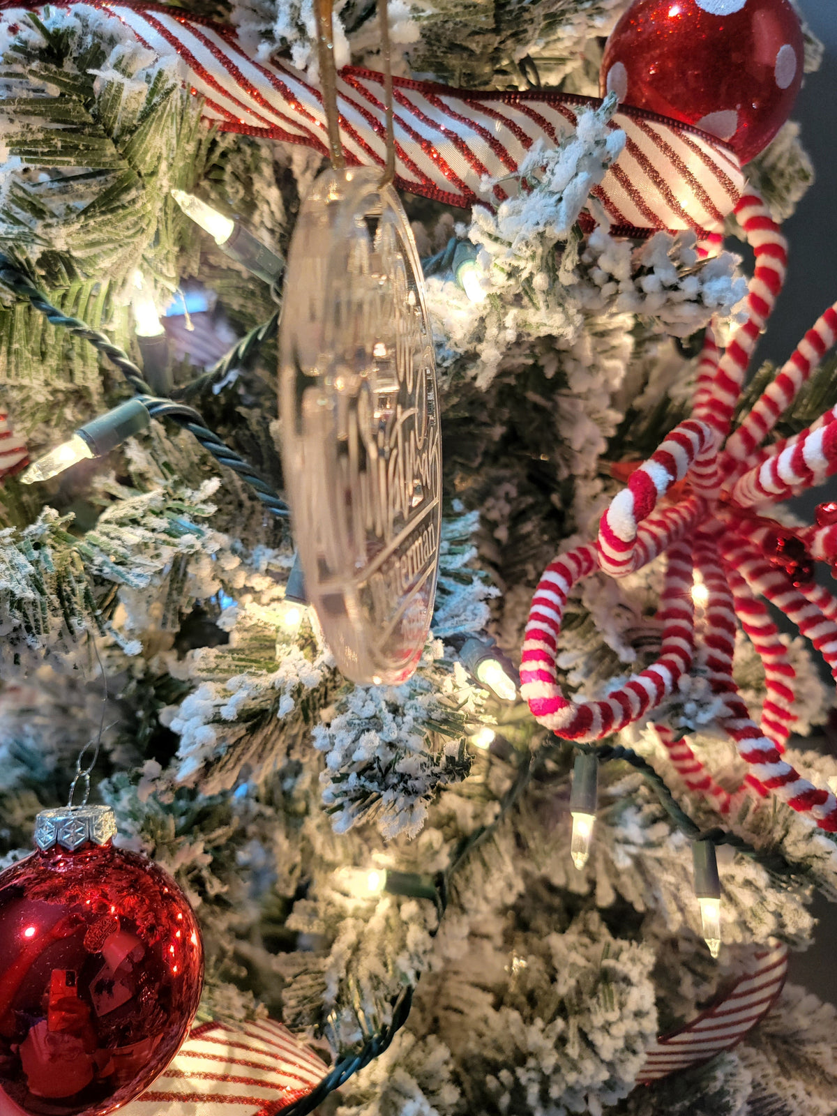 Personalized Merry Christmas Family Acrylic Ornament