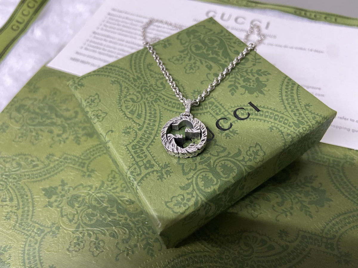 Gucci Double G Interlocking G Pendant Necklace