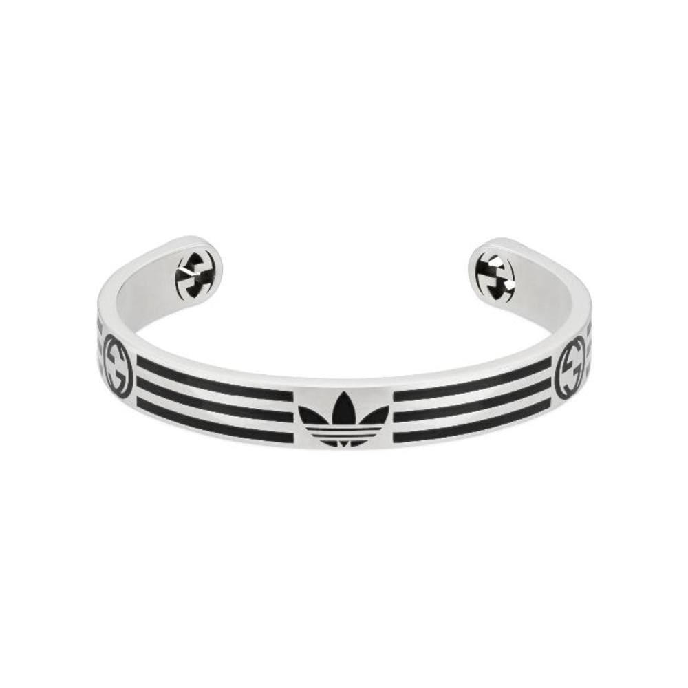 Gucci Double G x Ad Cuff Black Bracelet