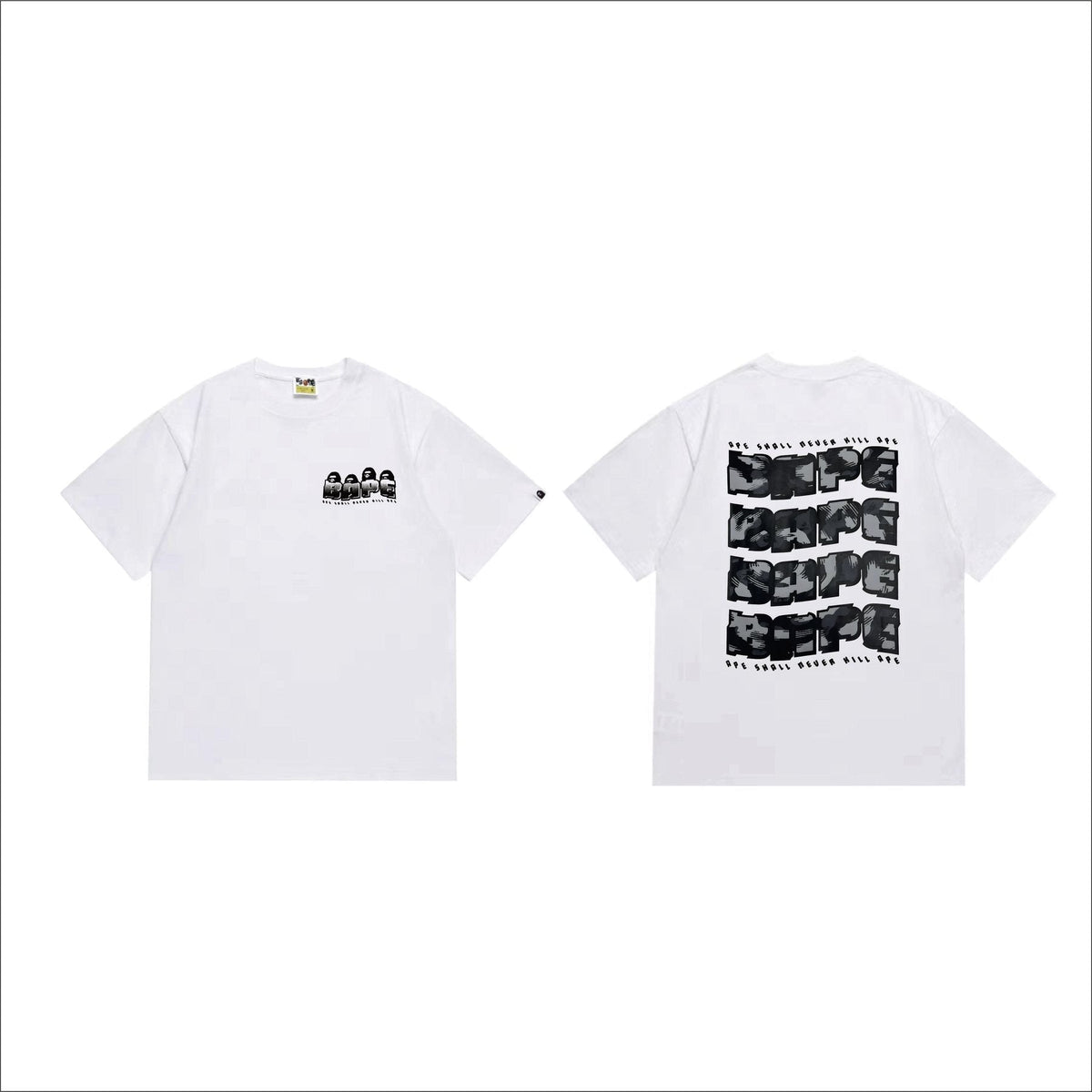 BAPE Front & Back Graphic T-Shirt — front