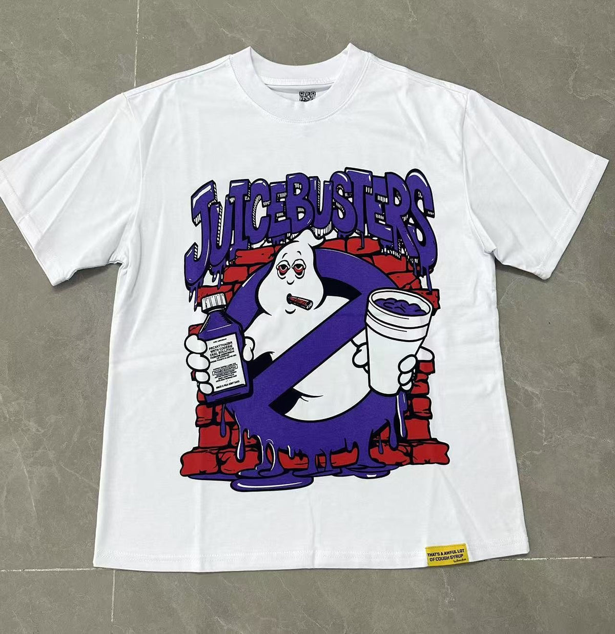 THAT'S A AWFUL LOT OF COUGH SYRUP Front & Back Graphic Short-Sleeve T-Shirt — hero