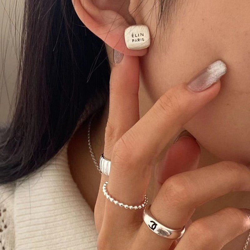 Celine Earrings - 18K White Gold