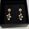 Chanel Grape Pearl Earrings - 18K Yellow Gold