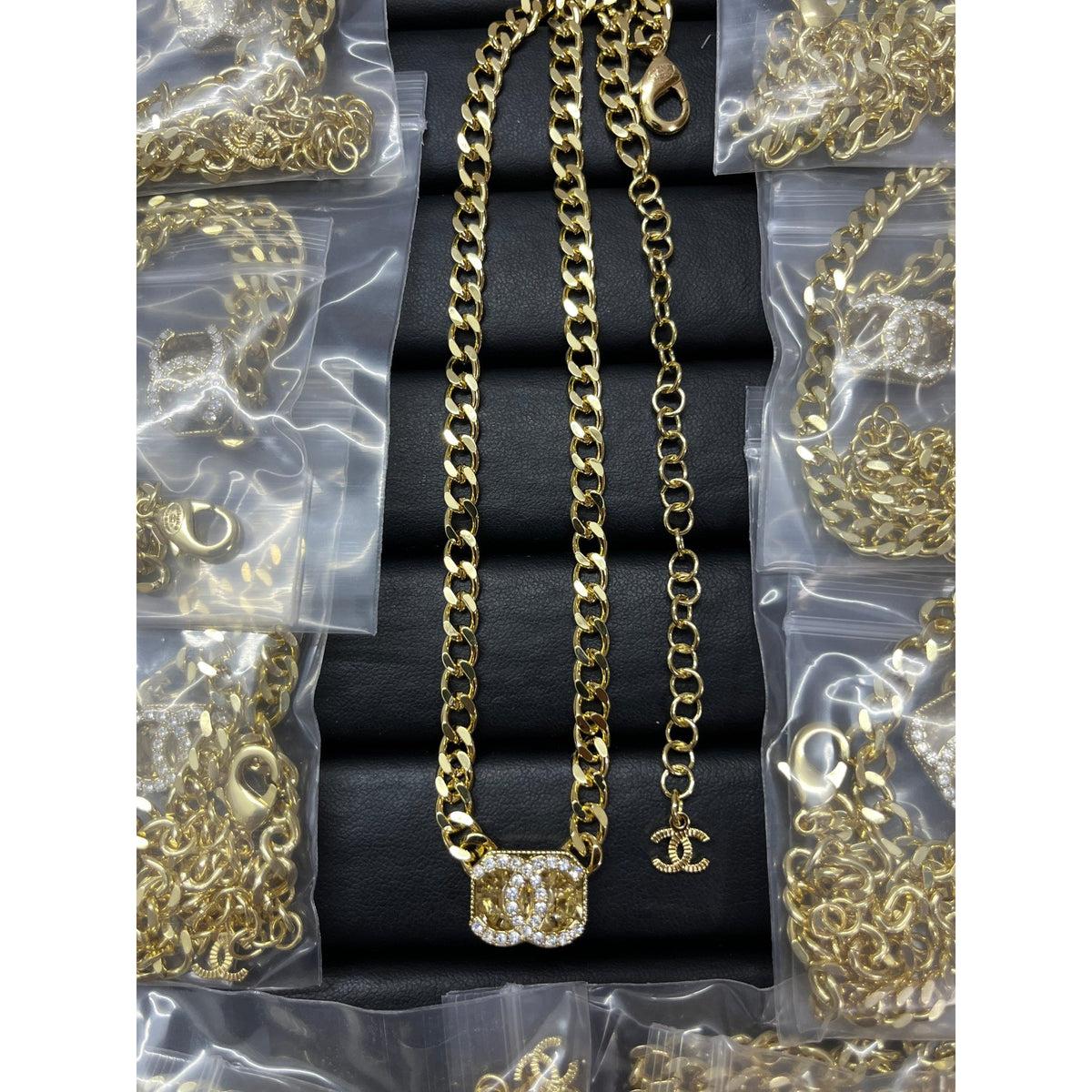 Chanel Crystals Chain Necklace