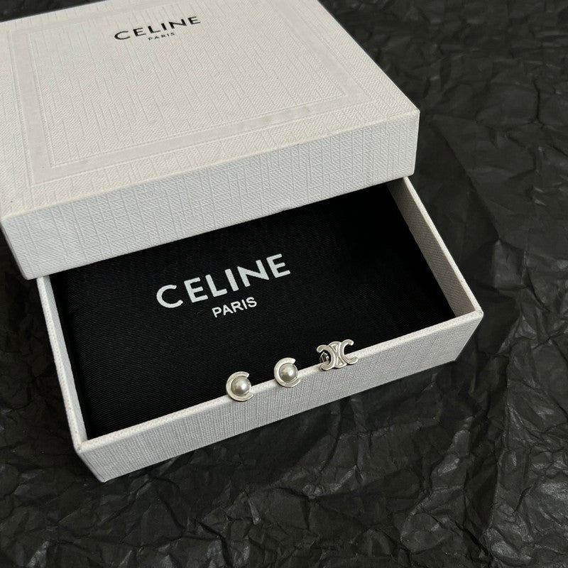 Celine Pearl Earrings - 18K Gold