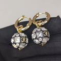 Chanel Ball Crystal Earrings - 18K Yellow Gold