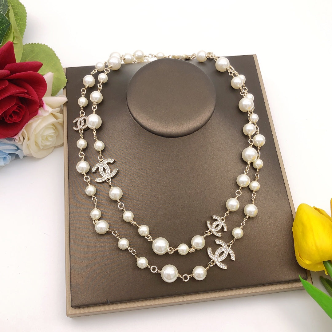 Chanel Long Pearl Necklace