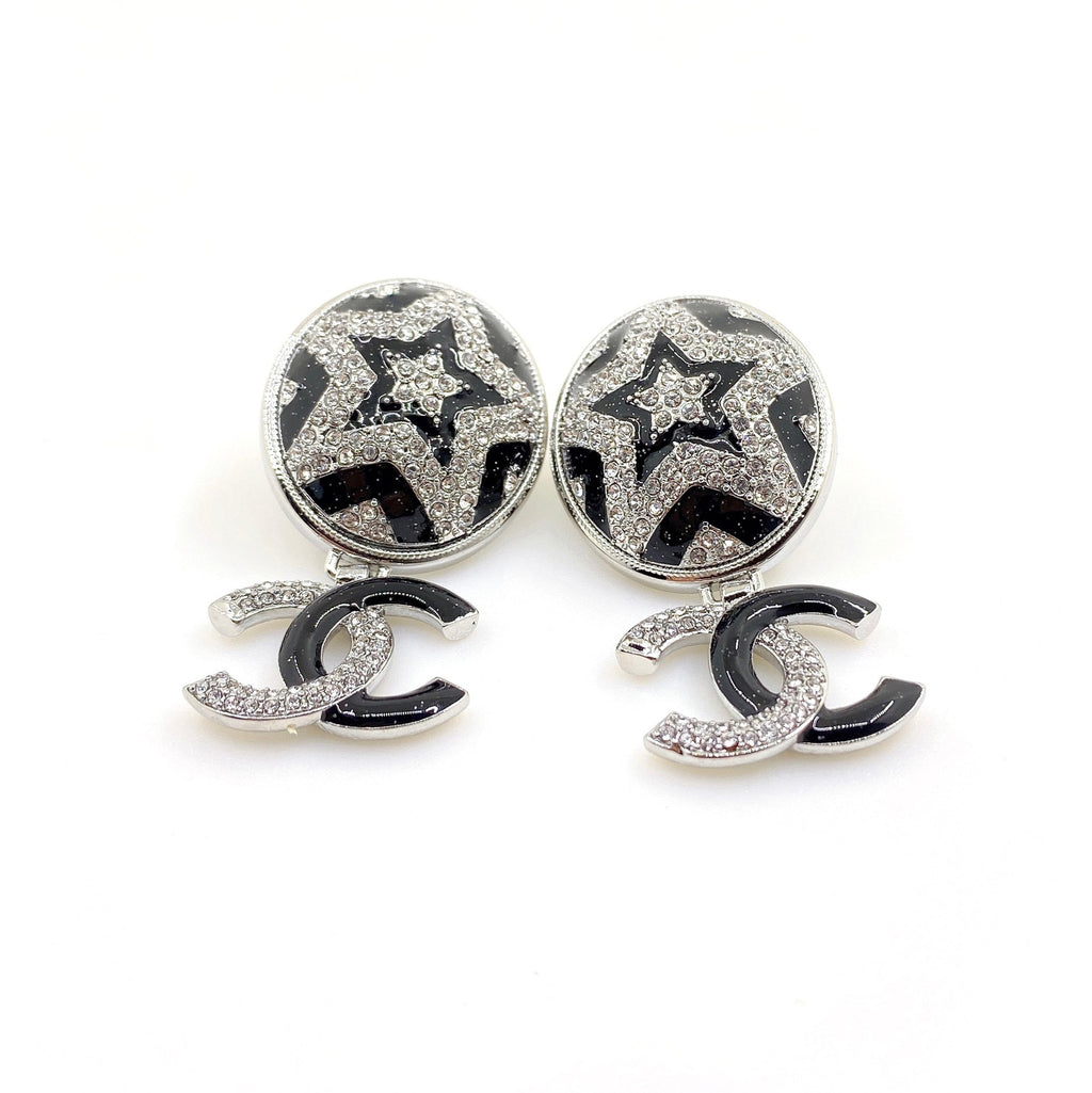 Chanel Diamond Earrings - 3.8 cm Height - 18K White Gold