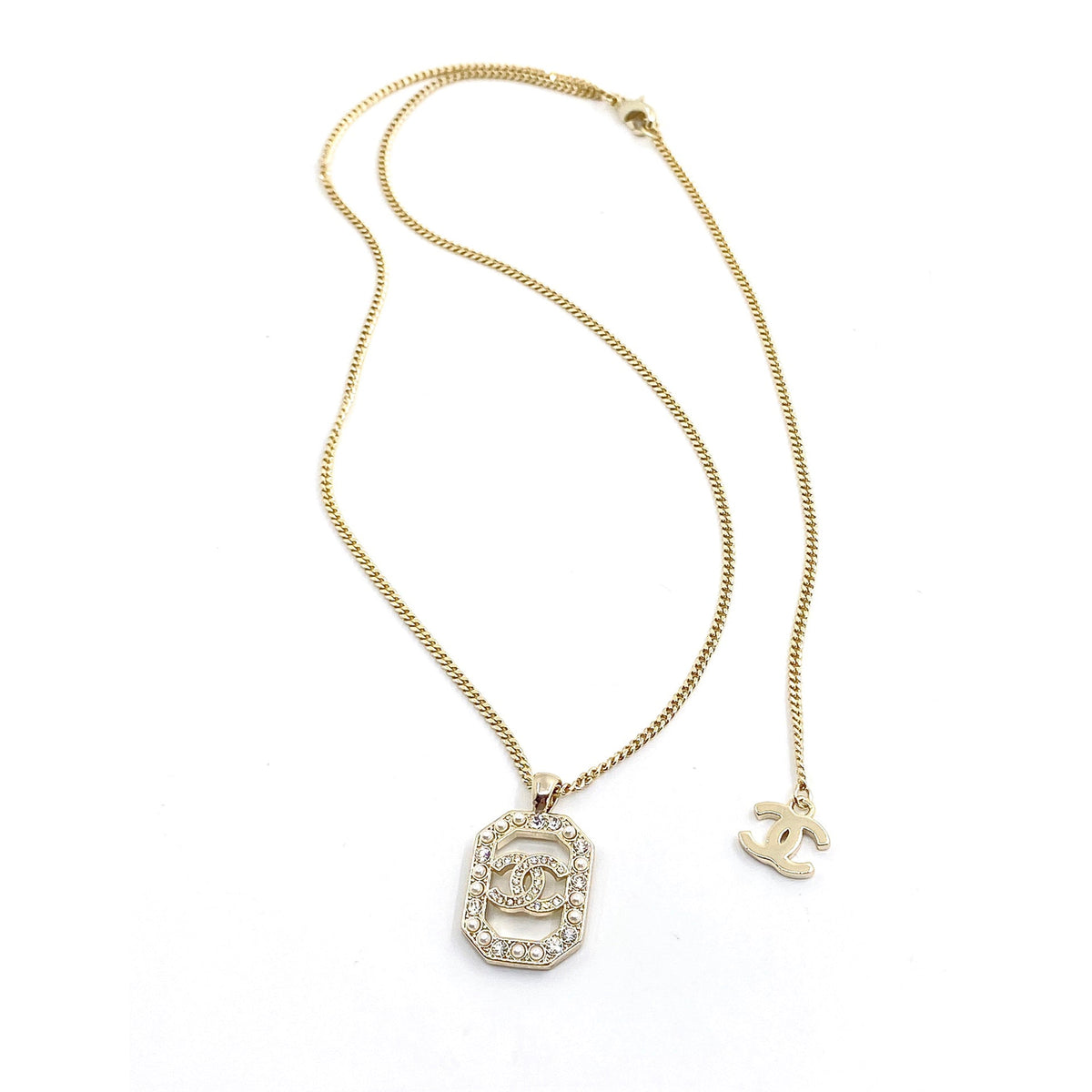 Chanel Perfume Bottle Chain Necklace