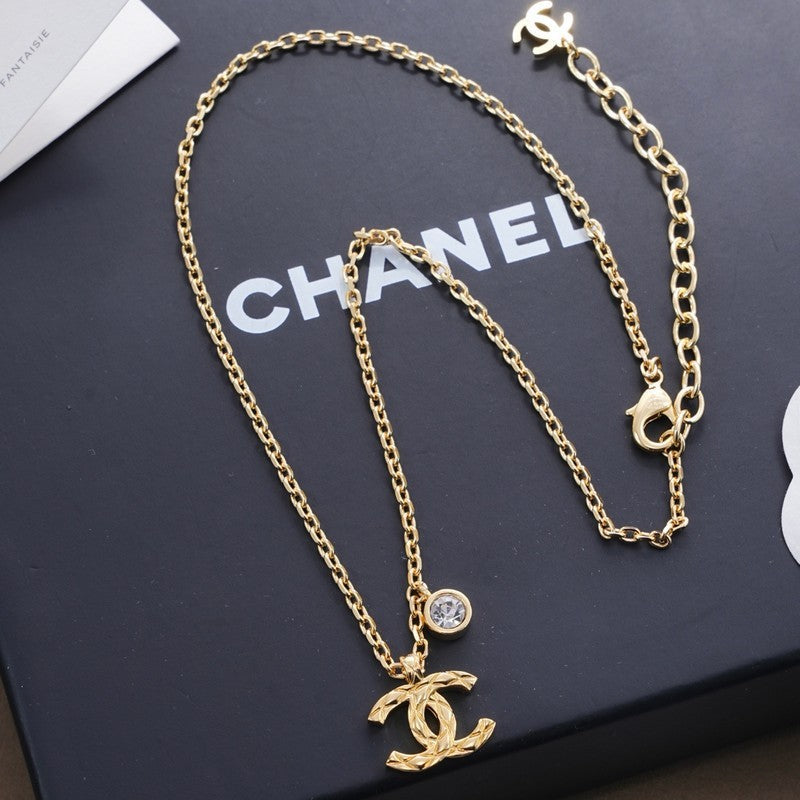 Chanel Diamond Gold Necklace
