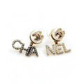 Chanel Diamonds Script Earrings - 18K Yellow Gold