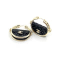 Chanel Black Bag Earrings - 18K Yellow Gold