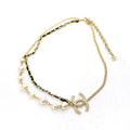Chanel Pearls Strass Choker Necklace