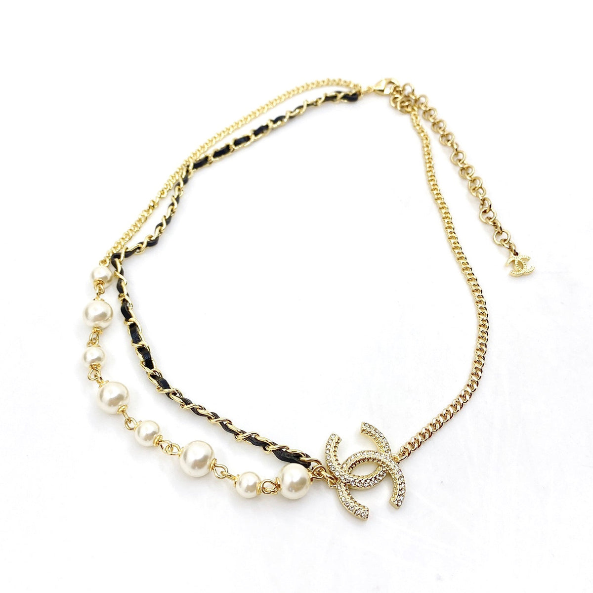 Chanel Pearls Strass Choker Necklace