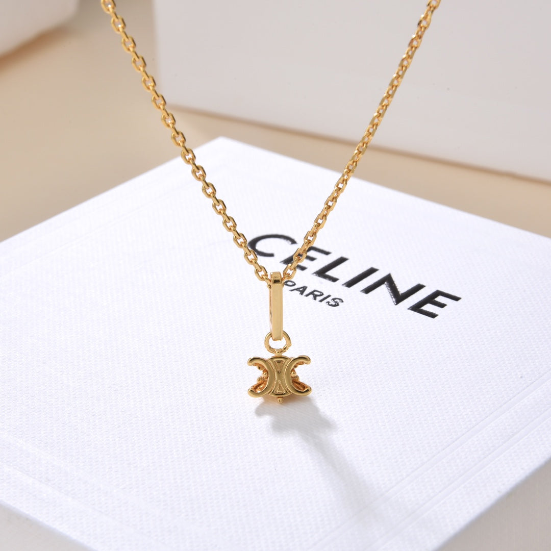 Celine Triomphe Solitaire Necklace