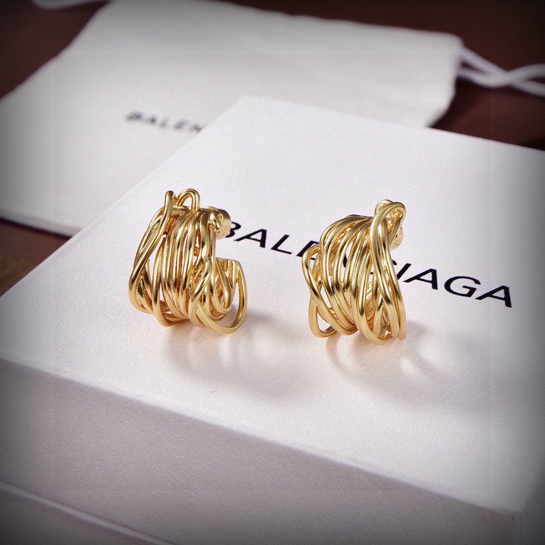 Balenciaga Earrings - 18K Yellow Gold