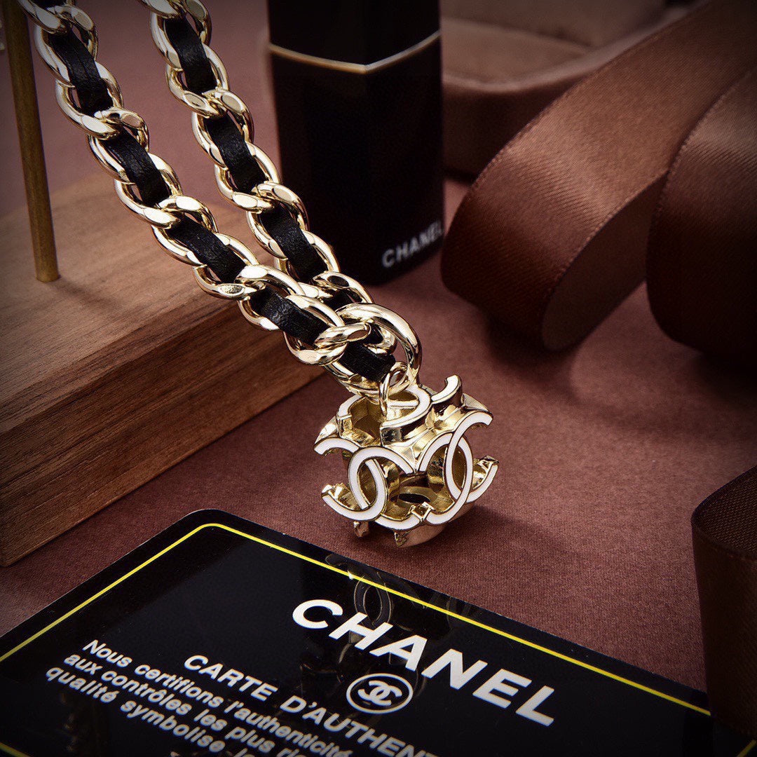 Chanel Leather Choker Necklace