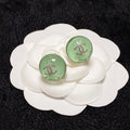 Chanel Green Earrings - 18K Yellow Gold