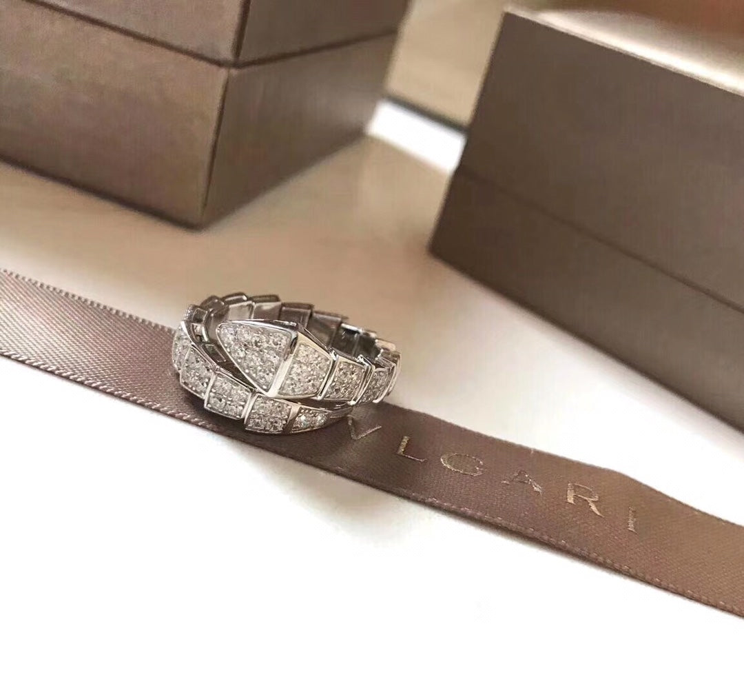 Bvlgari Serpenti Viper Ring - 18K Rose Gold