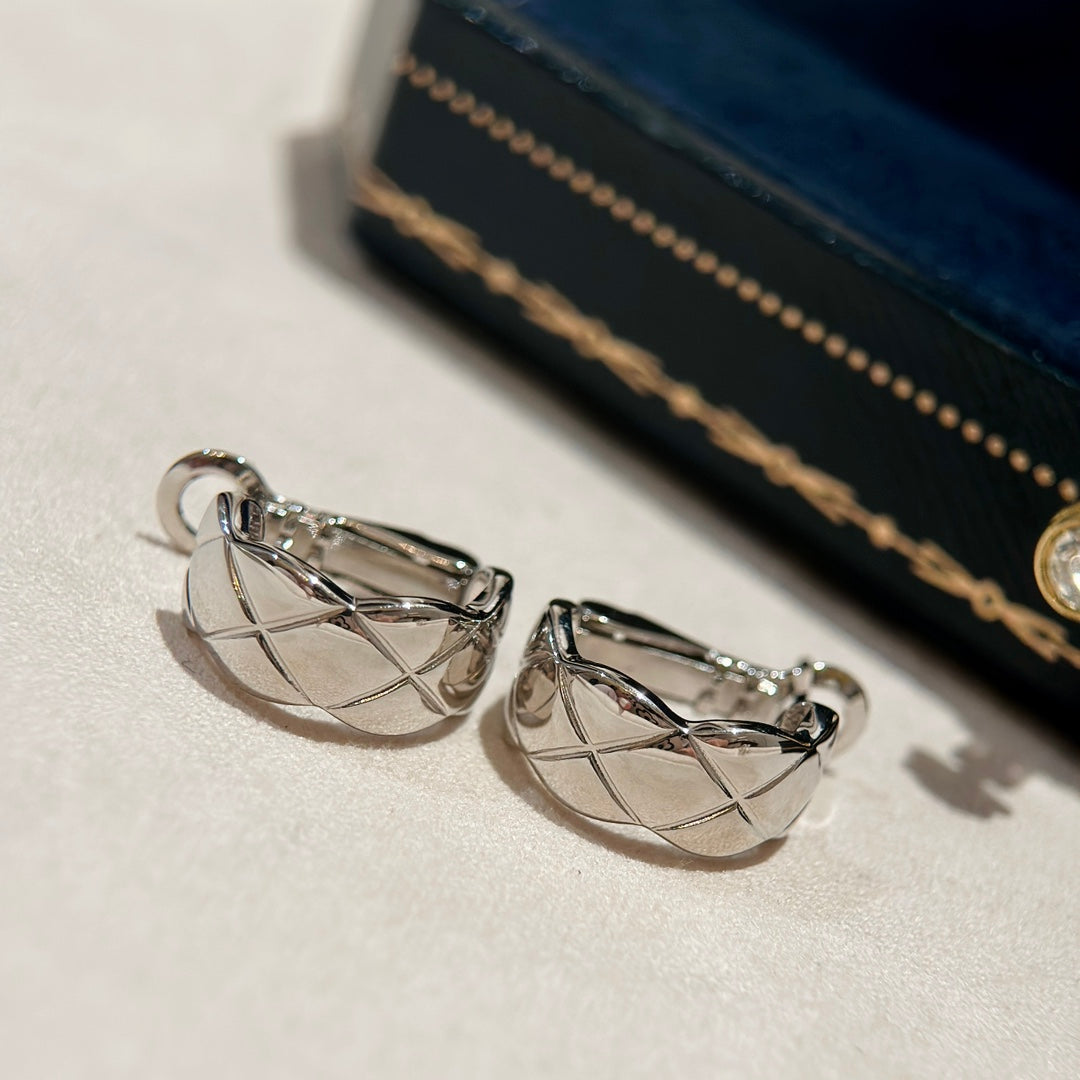 Chanel Coco Crush Earrings - 18K White Gold