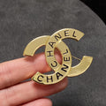 Chanel Script Brooch