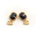 Chanel Pendant Leather Earrings - 18K Yellow Gold