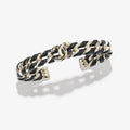 Chanel 26C Black Leather Cuff Bracelet