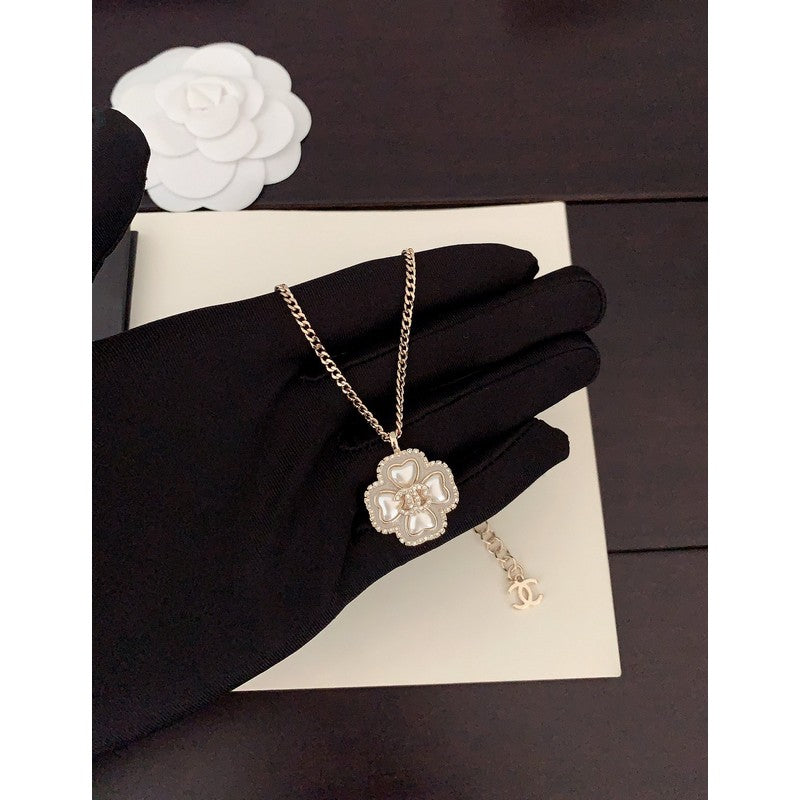 Chanel Camellia Pearl Necklace