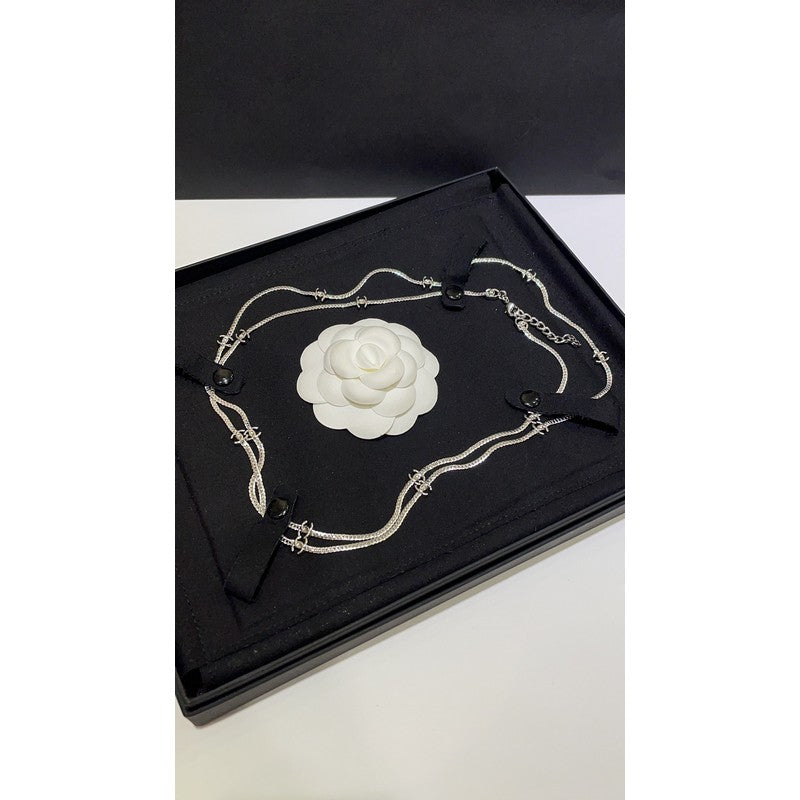 Chanel 24B Flowers Long Necklace