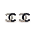 Chanel Black Diamond Earrings - 18K White Gold