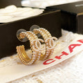 Chanel Pearl Earrings - 18K Yellow Gold