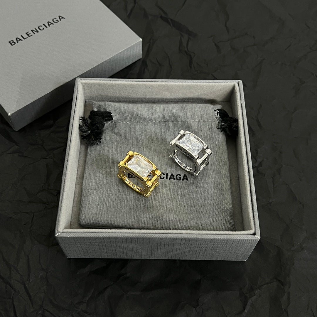 Balenciaga Crystal Ring - 18K Gold