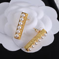 Chanel Pearl Earrings - 18K Yellow Gold