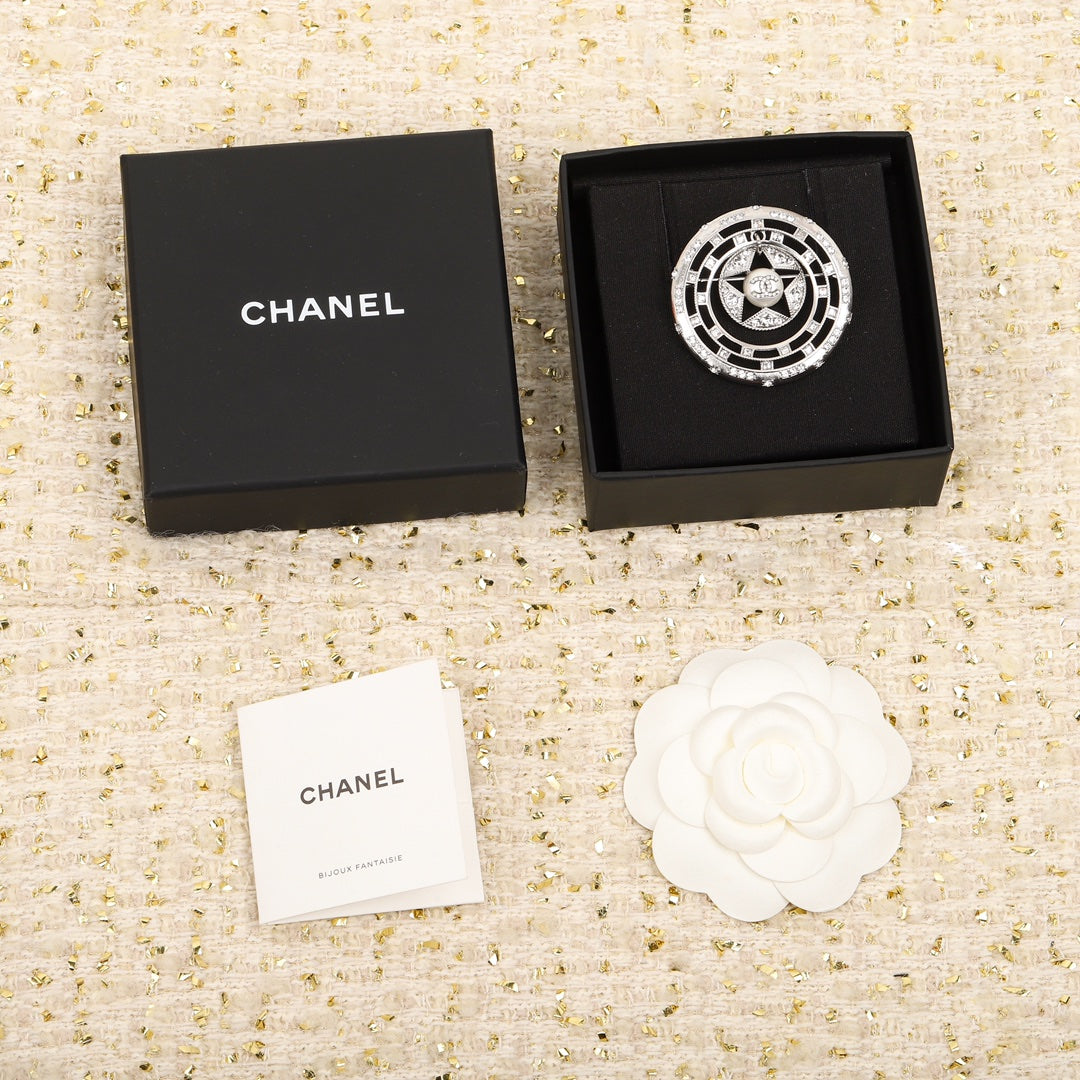 Chanel Black Diamond Brooch