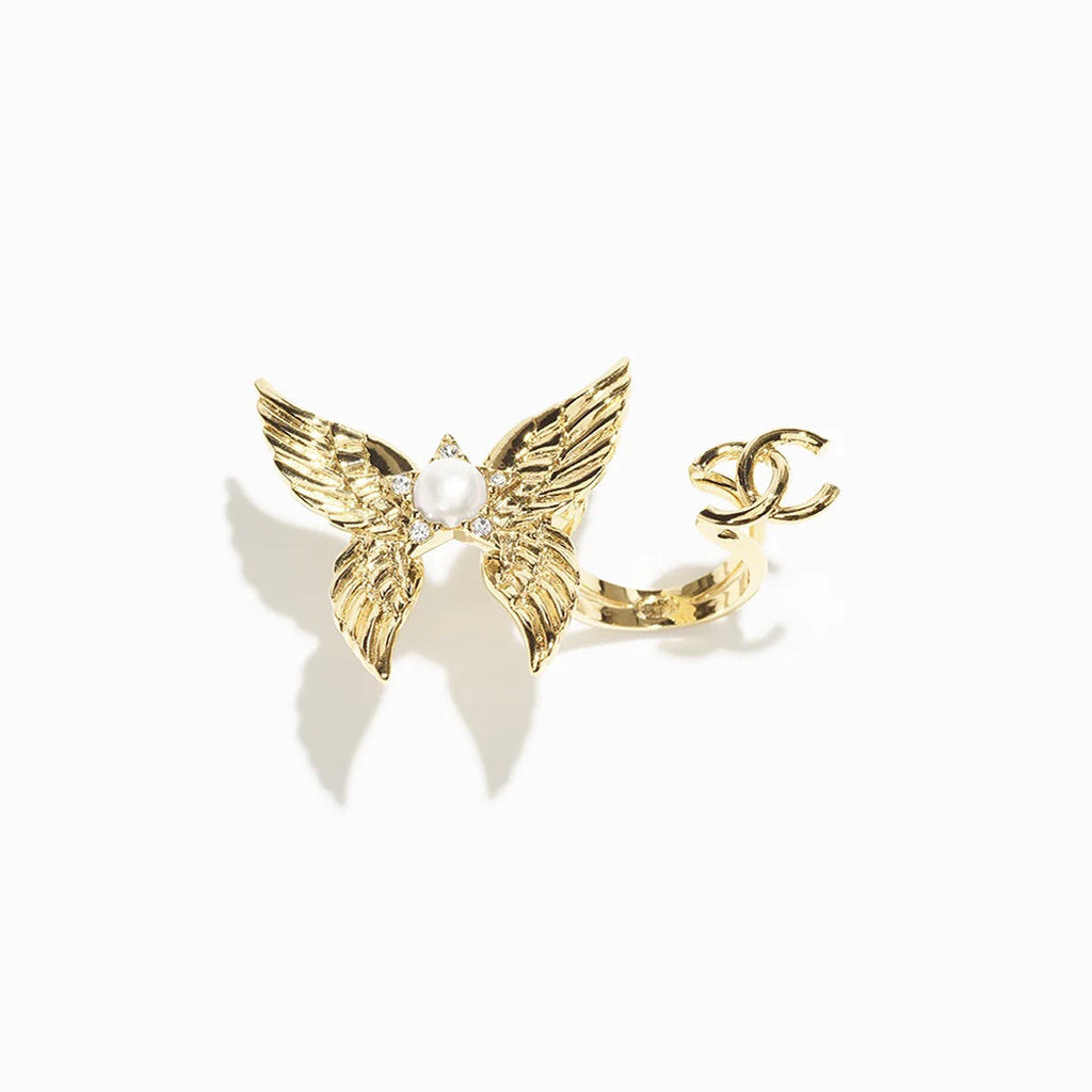 Chanel Butterfly Open Ring - 18K Yellow Gold