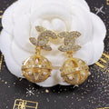 Chanel Ball Drop Earrings - 18K Yellow Gold