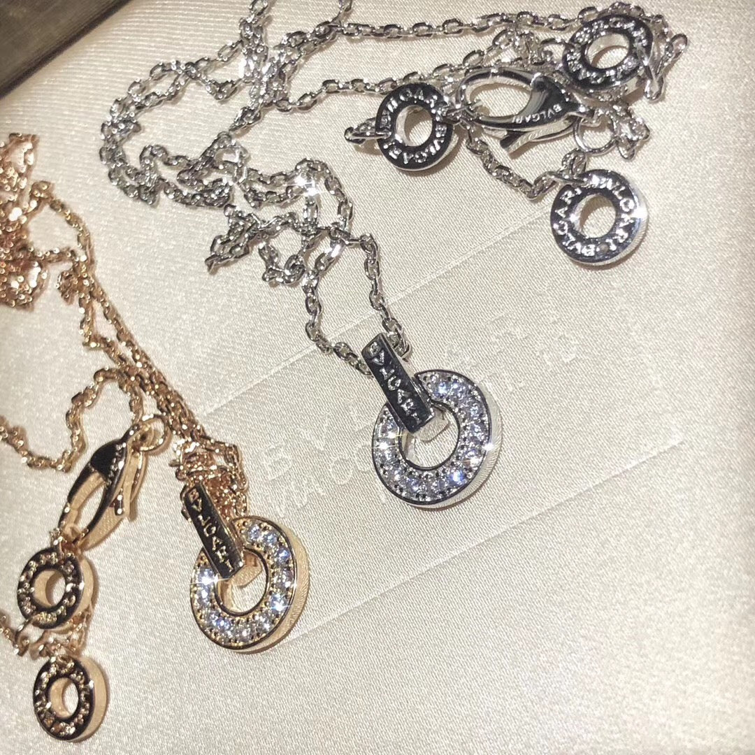 Bvlgari Moissanite Necklace - 18K Gold