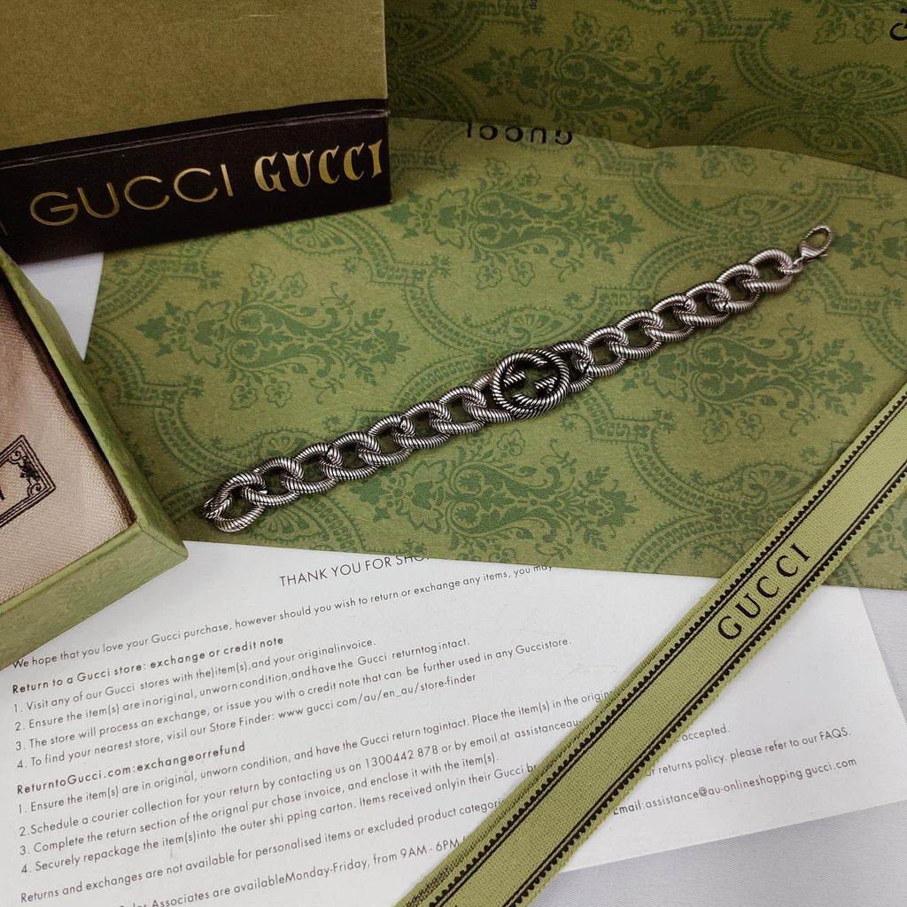 Gucci Double G Interlocking G Bracelet