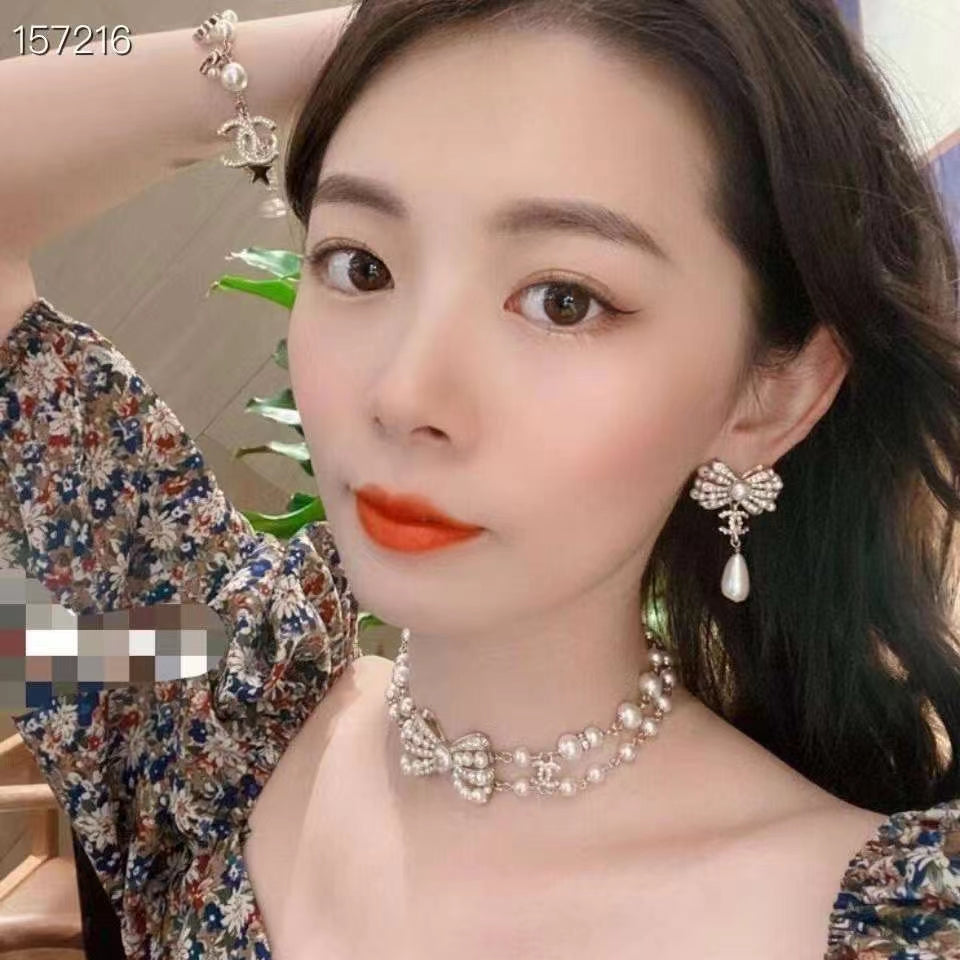 Chanel Bow Choker Necklace