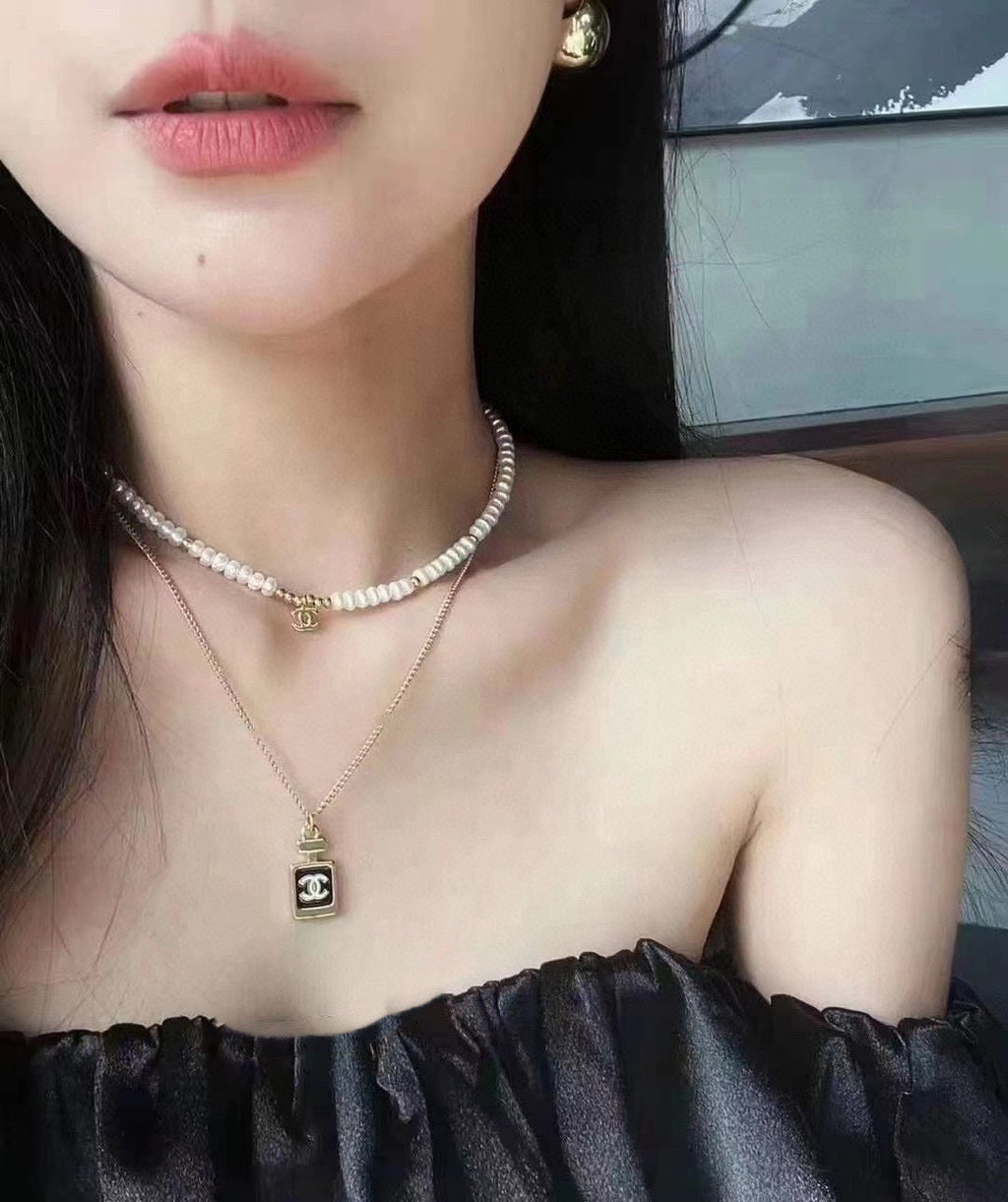 Chanel Perfume Bottle Necklace