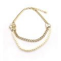 Chanel Pearls Crystal Necklace