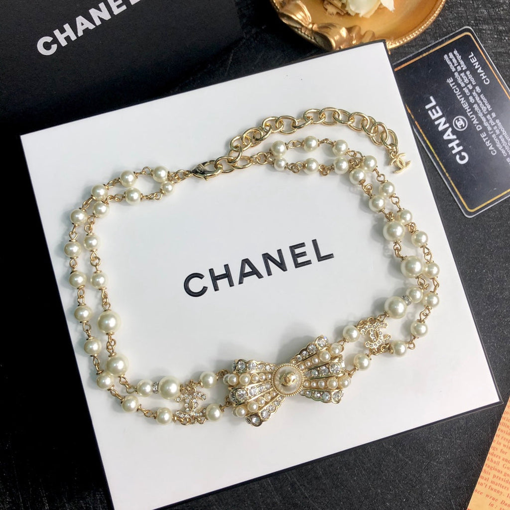 Chanel Bow Choker Necklace