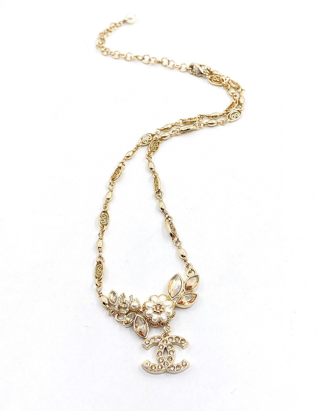 Chanel Flower Diamond Necklace