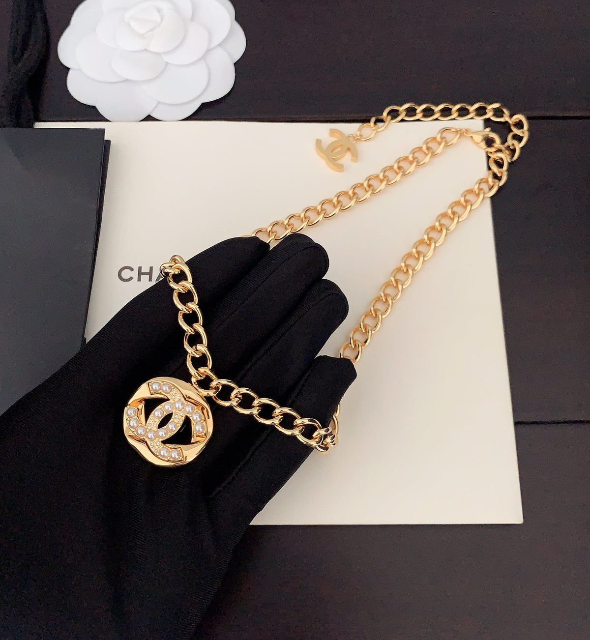 Chanel Diamond Chain Necklace