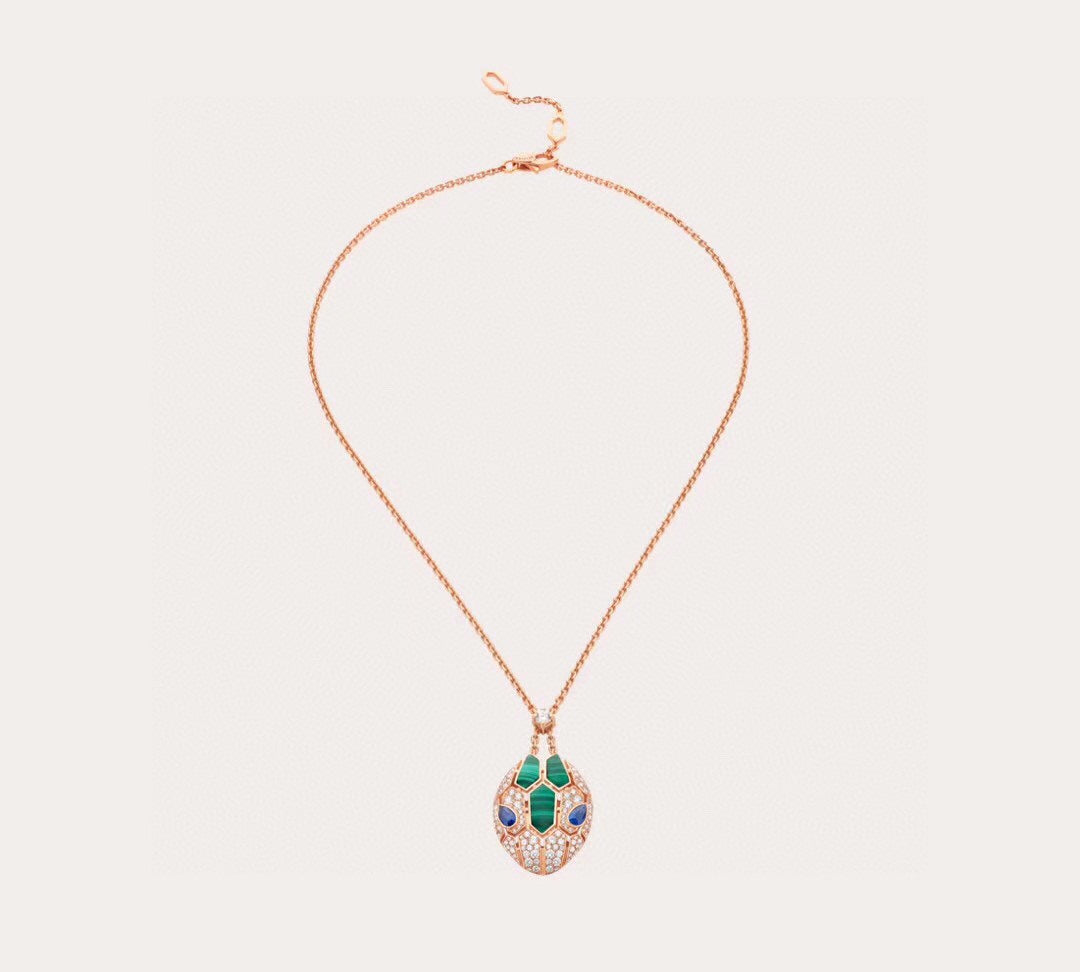 Bvlgari Serpenti Malachite Necklace - 18K Gold