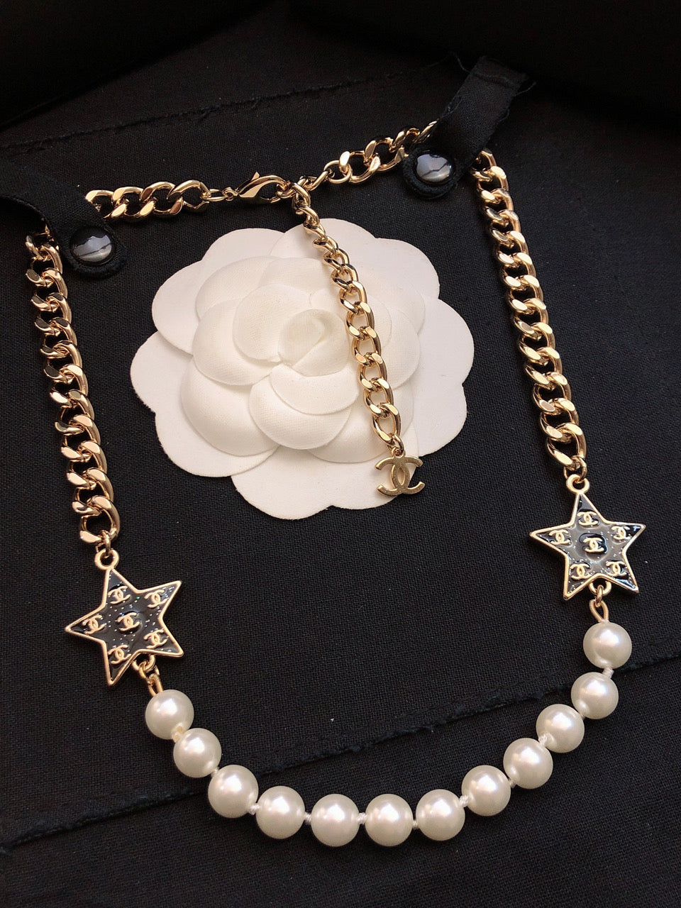 Chanel Star Pearl Necklace