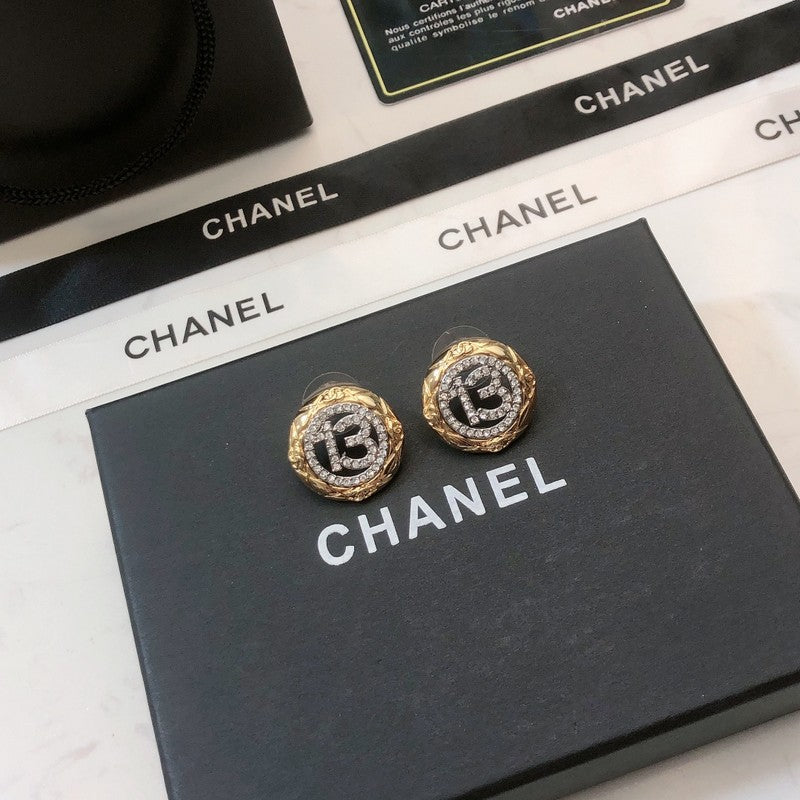 Chanel No.13 Diamond Earrings - 18K Yellow Gold
