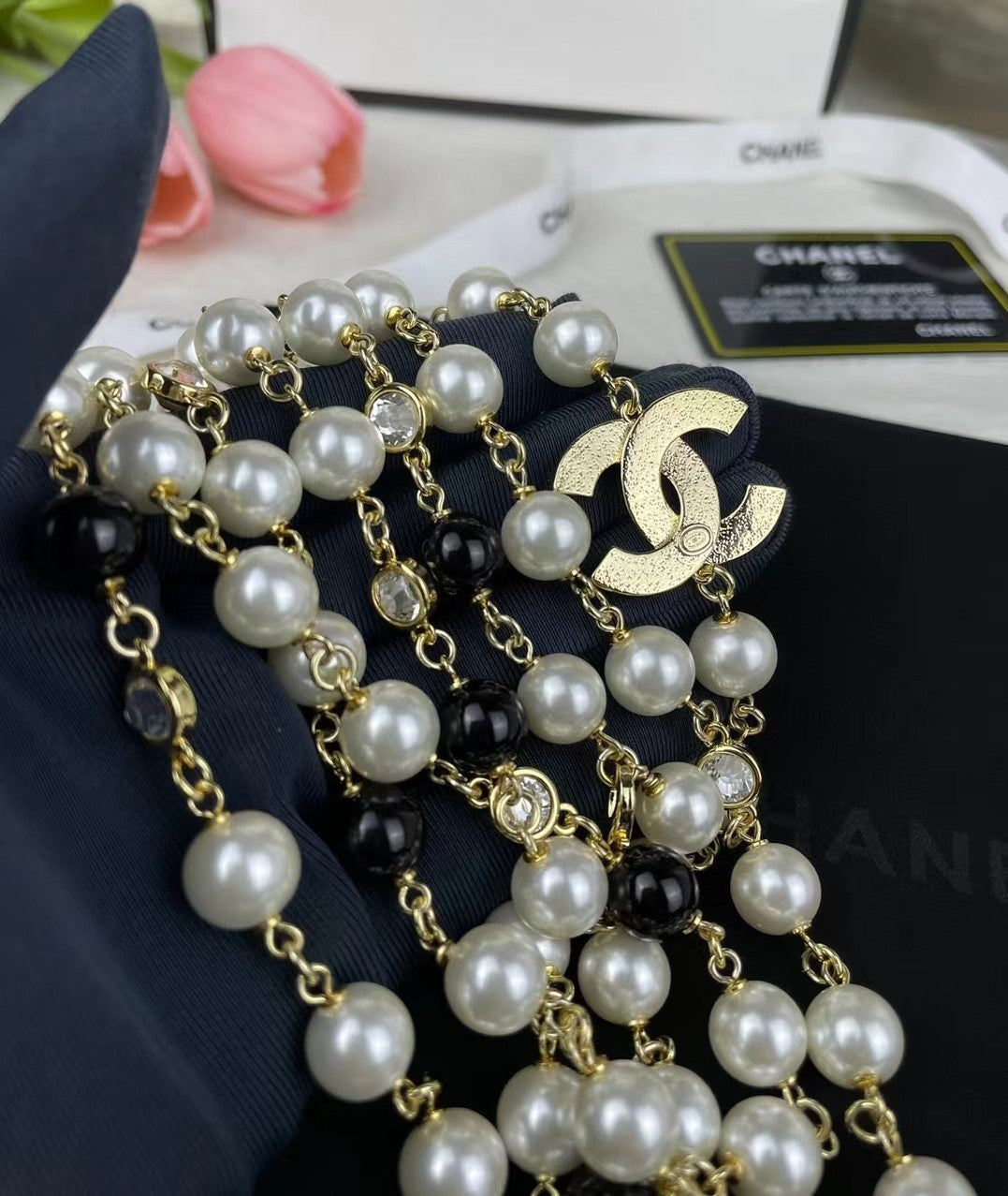 Chanel 23S Long Pearl Necklace